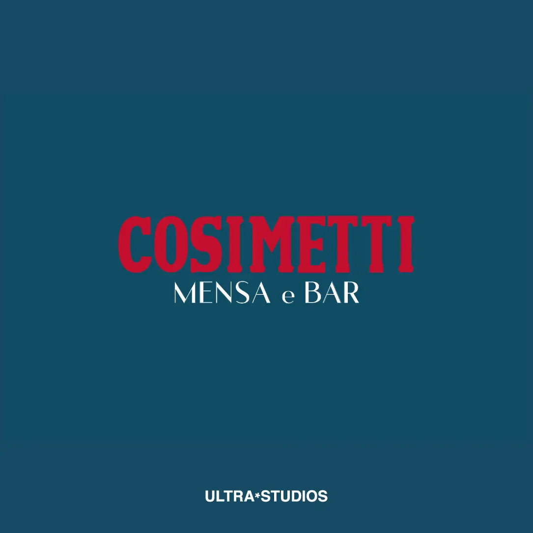 Il marchio definitivo su fondo blu